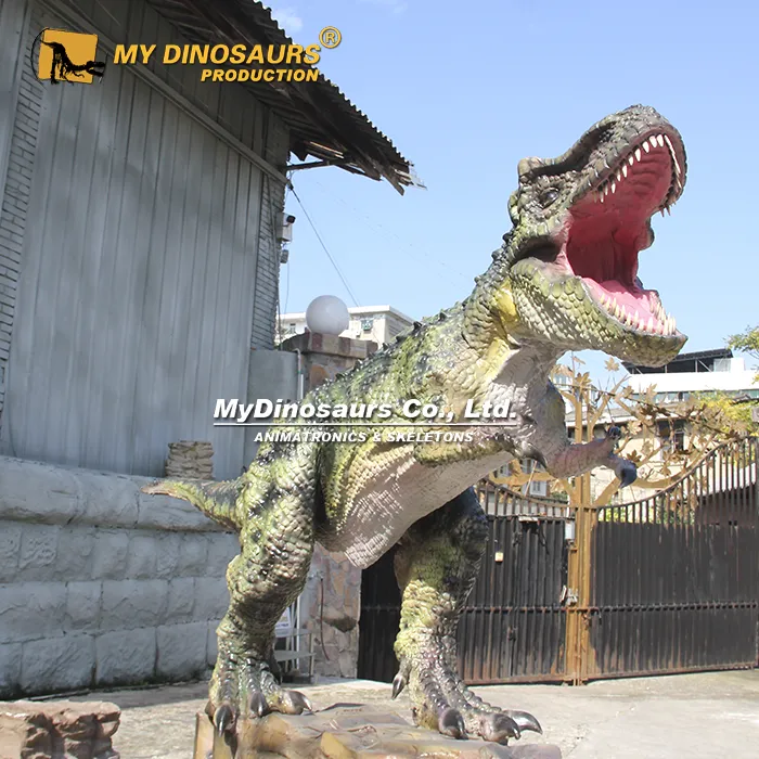 Green T-rex Animatronic