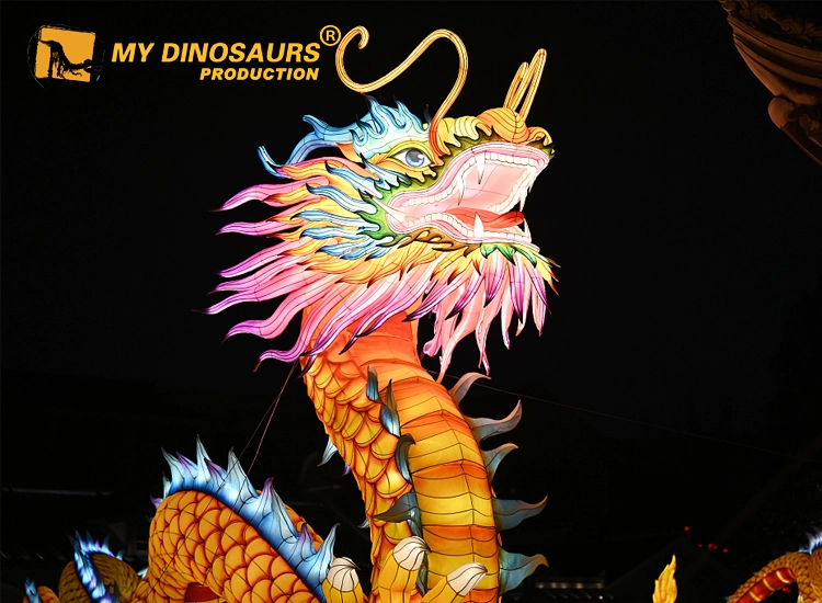 Dragon Lantern Festival silk dragon lantern for sale