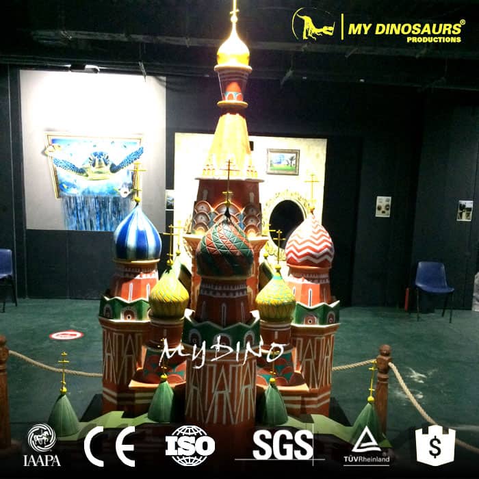 MB-029 Landscape Miniature Building of Saint Basil's Cathedral in Russia 1 Russia Landmark In Miniature