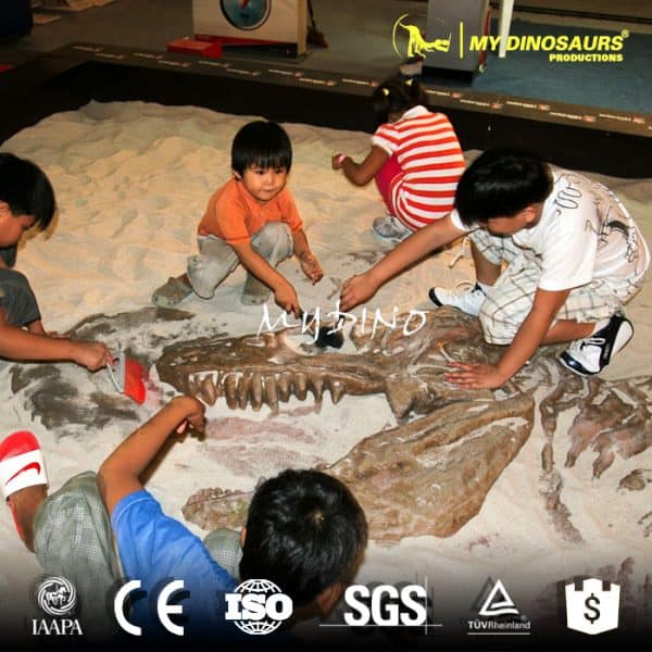 Have an Outdoor Dinosaur Dig Excavation Activity in a Dinosaur Park 1 dinosaur fossil excavation
