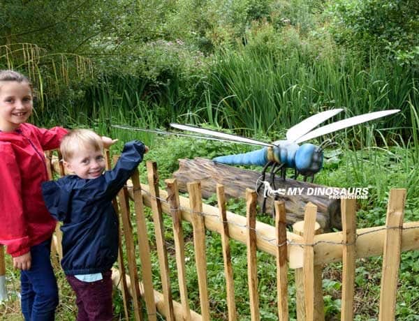 Buzz, Buzz! Giant Insects Landing at Wetland Center 2 animatronic giant dragonfly