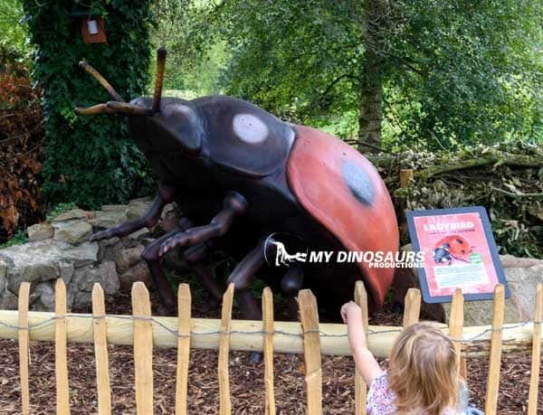Buzz, Buzz! Giant Insects Landing at Wetland Center 1 animatronic giant ladybug