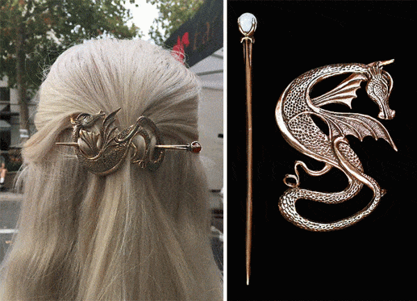 Dragon-Inspired Accessories and Gift Ideas 3 Ladies Hair Barrette dragon