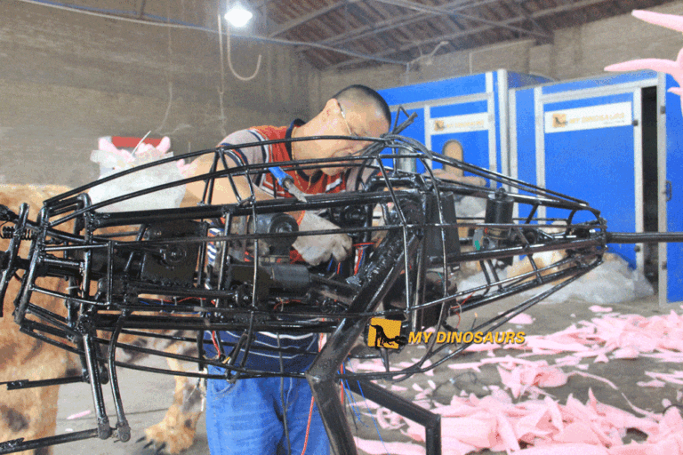 Factory one-day tour I We focus on every detail 3 animatronic steel frame