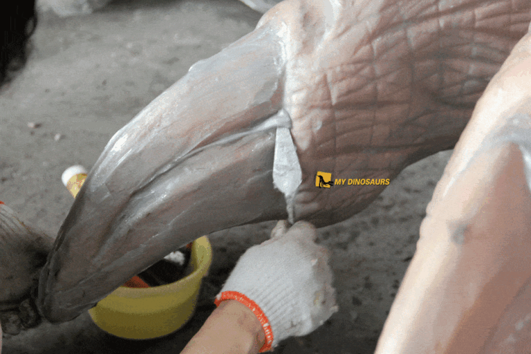 Factory one-day tour I We focus on every detail 10 dinosaur foot