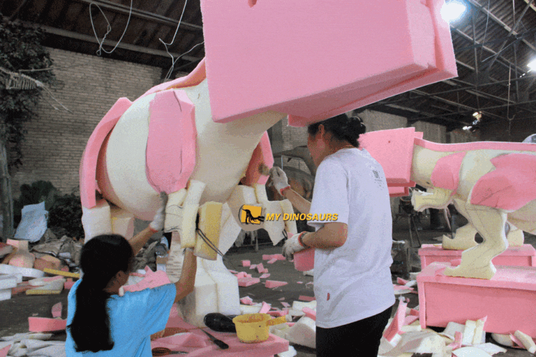 Factory one-day tour I We focus on every detail 4 dinosur shape