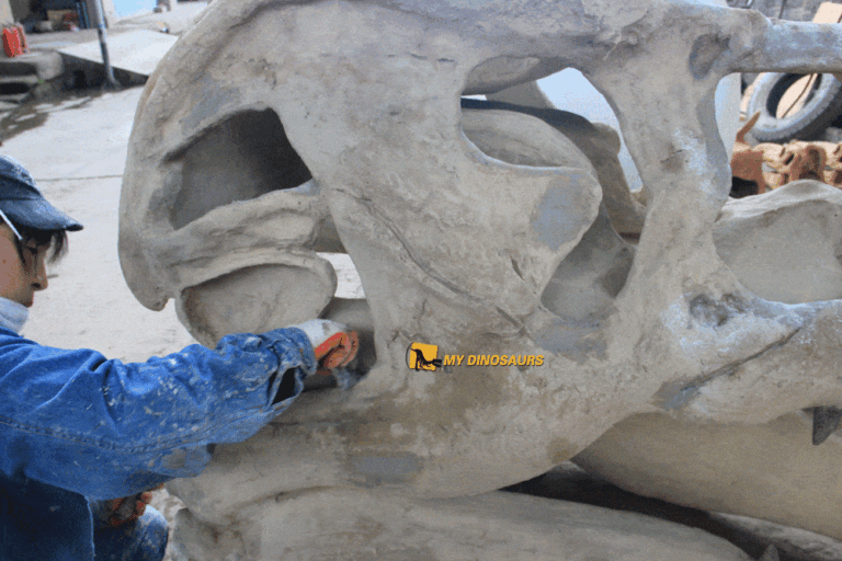 Factory one-day tour I We focus on every detail 13 dinsoaur skull