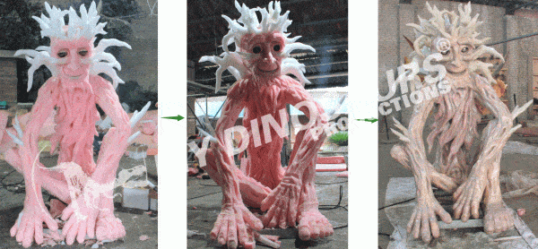 Animatronic Talking Tree | Talking Tree Puppets by MY DINO 4 working process talking tree