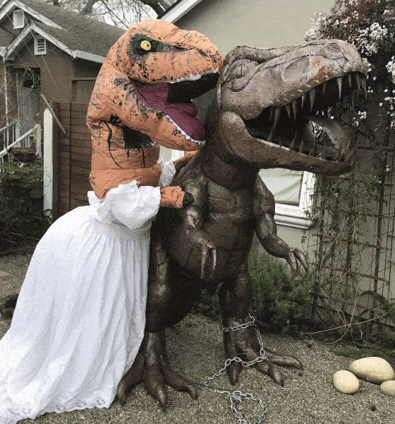 dinosaur lawn ornament