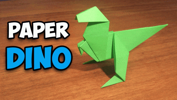 dinosaur origami