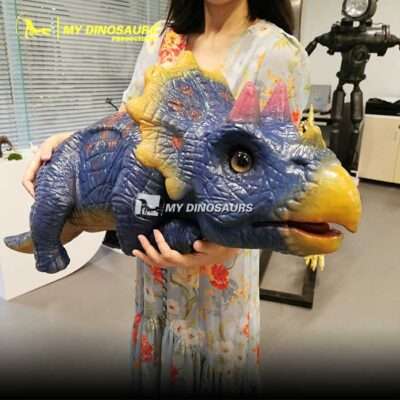Baby triceratops puppet