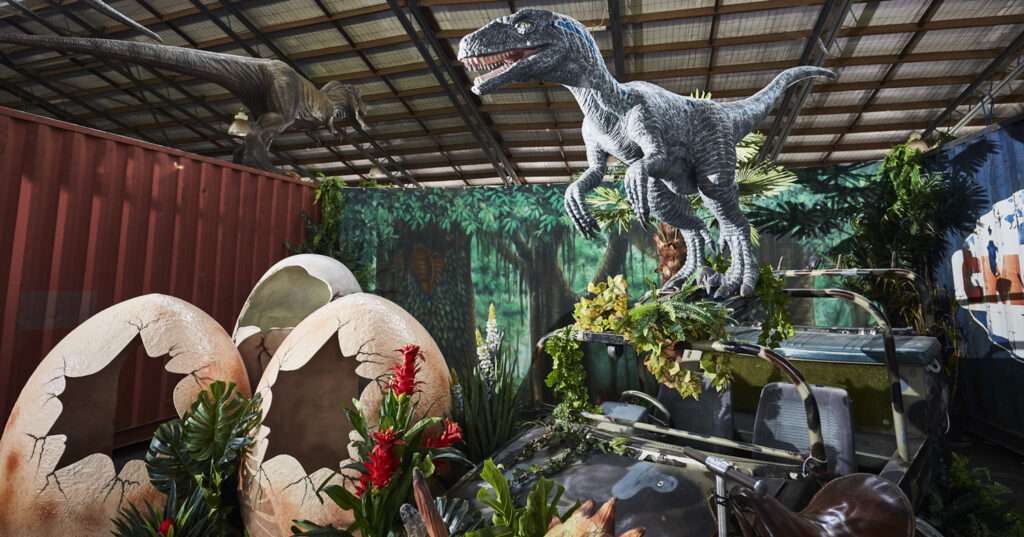 Project Showcase-Dinosaur-themed Restaurant 19 jurassic creatures eggs trex 1500x786