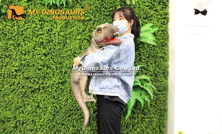 DP-063 Rubber Baby Velociraptor Hand Puppet for Sale 4 Silicone raptor puppet 2