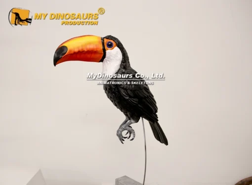 Life-size feathered Toucan Statue for sale
