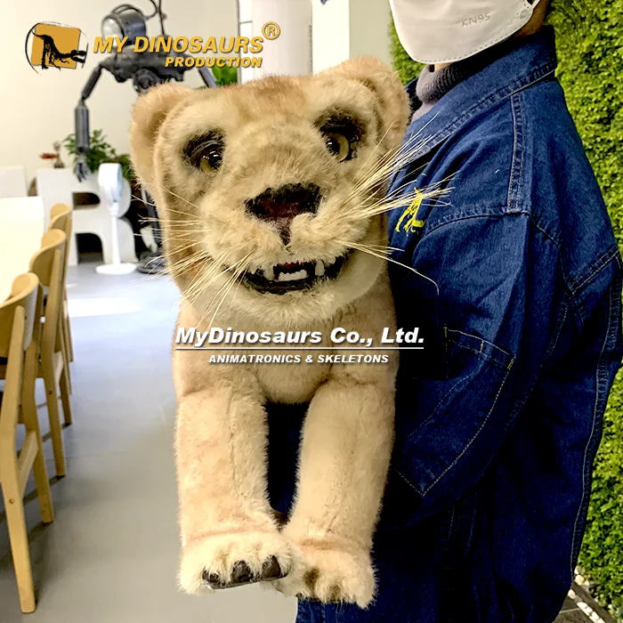 DP-079 4 ft Realistic Full Body Furry Lion Hand Puppet 4 Lion Hand Puppet 4 ft. Realistic Full Body Furry Lion Hand Puppet