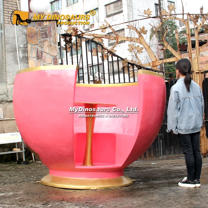 Fiberglass Giant Coffee Cup Ride Statue 2