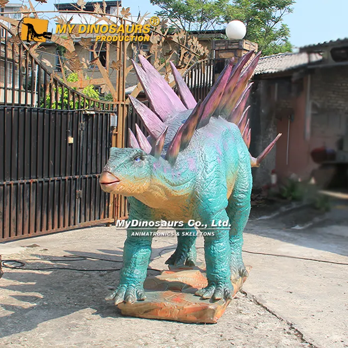 AD-372 Jurassic World Style Animatronic Stegosaurus 4 5m Animatronic Stegosaurus for Park 4