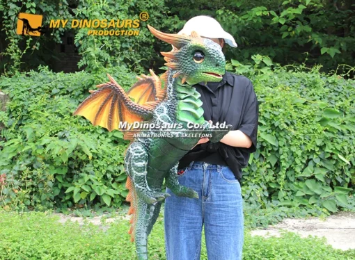 Green Dragon Hand Puppet 1