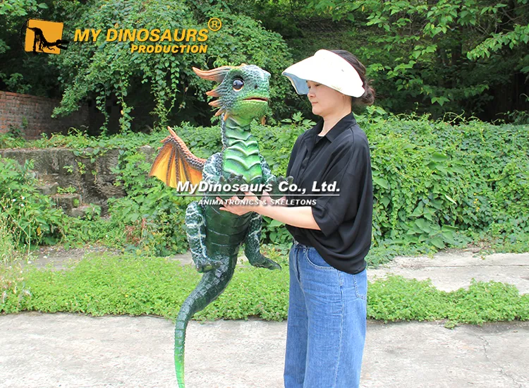 DP-096 Cosplay Prop Green Dragon Hand Puppet 4 Green Dragon Hand Puppet 6