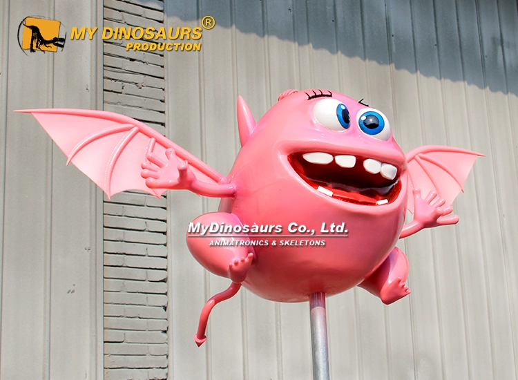 CD-089 Pink Cartoon Bat Monster Statues 6 Pink Cartoon Bat Monster Statue 1