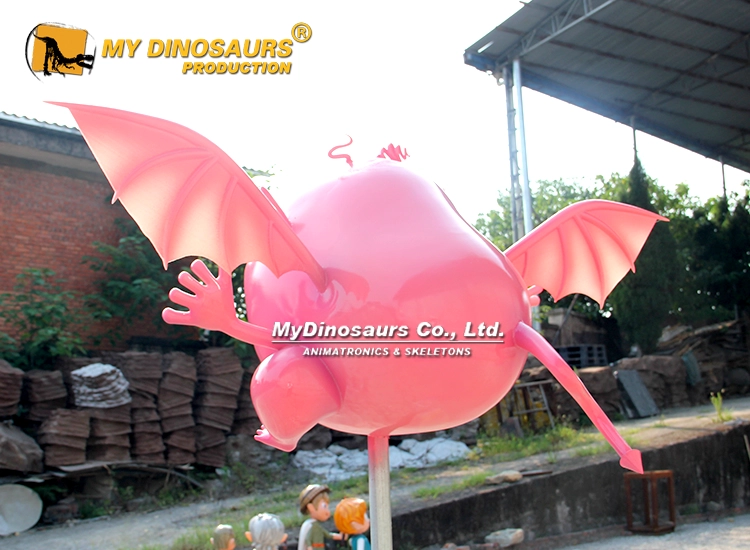 CD-089 Pink Cartoon Bat Monster Statues 5 Pink Cartoon Bat Monster Statue 1