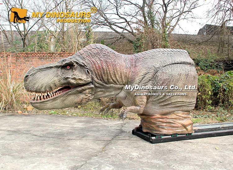 animatronic T. rex comes with a slide rail system